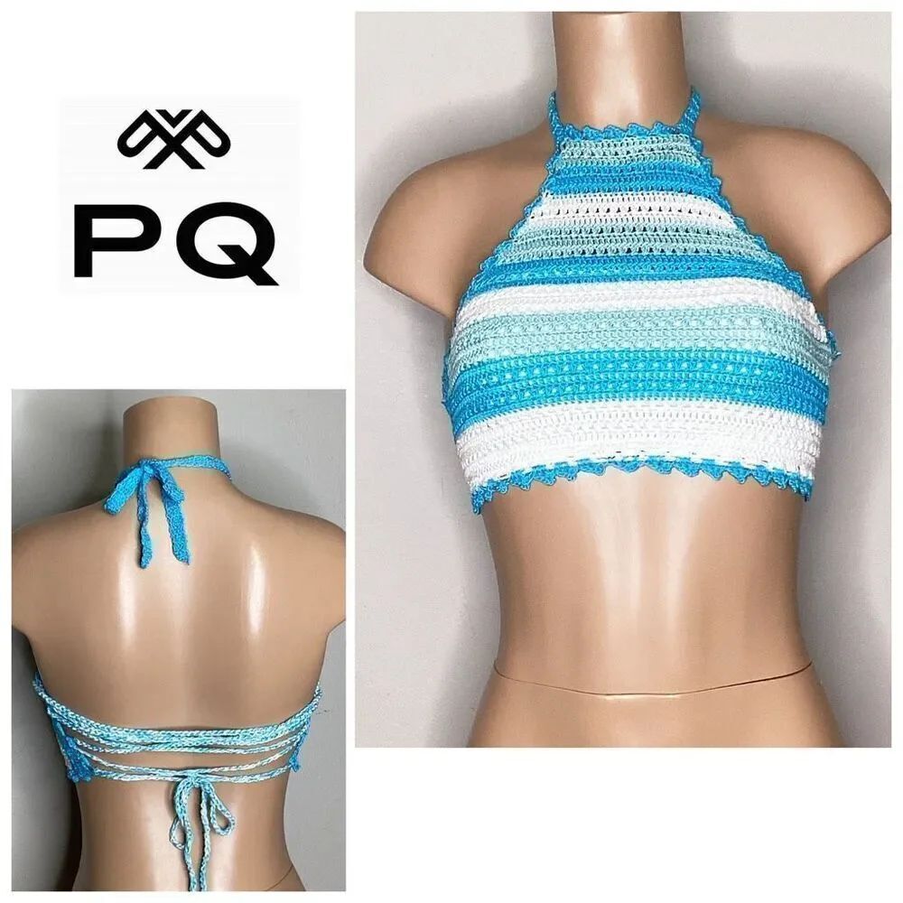 SALE!!  PILYQ crochet halter top. Small.